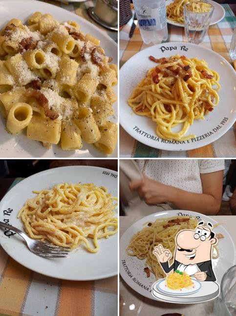 Spaghetti à la carbonara à Papa Re - Trastevere