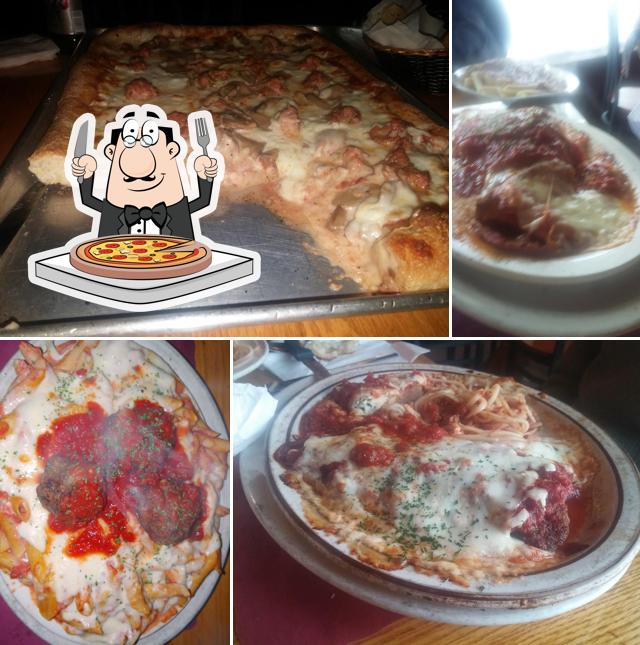 Try out pizza at De Angelo's Ristorante
