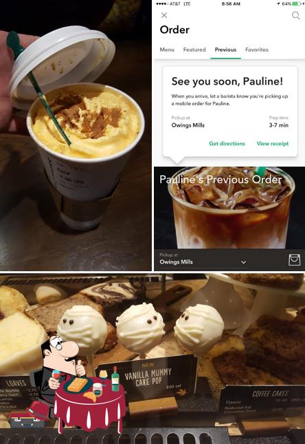 Starbucks, 9764 Groffs Mill Dr in Owings Mills Restaurant menu and