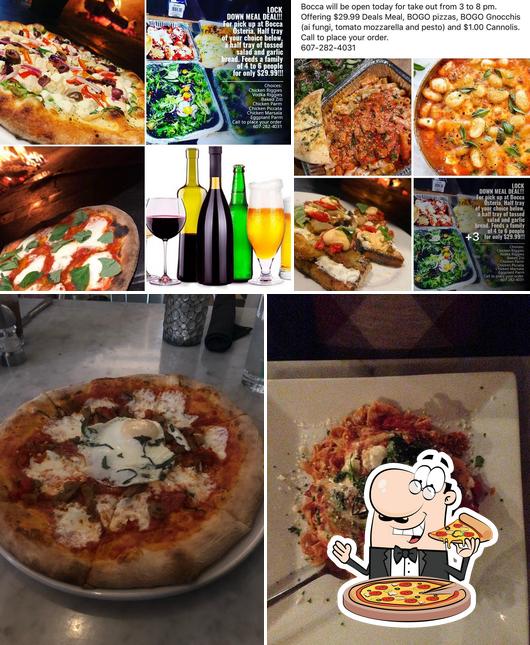 Get pizza at Bocca Osteria