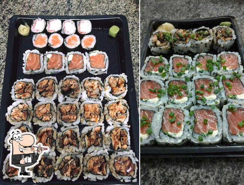 Experimente diferentes opções de sushi