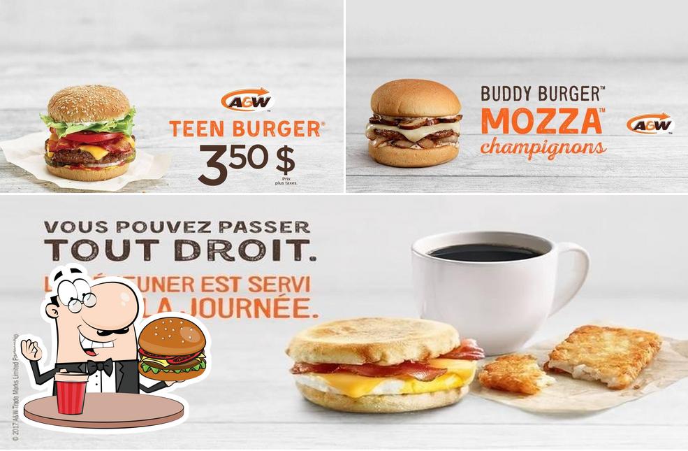 Commandez un hamburger à A&W Canada