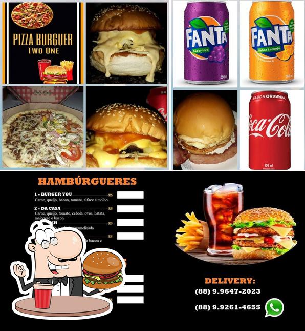 Peça um hambúrguer no Pizza Burguer