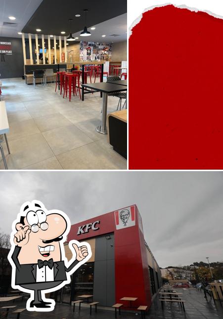 Jetez un coup d’oeil à la photo représentant la intérieur et nourriture concernant KFC Villeneuve Loubet