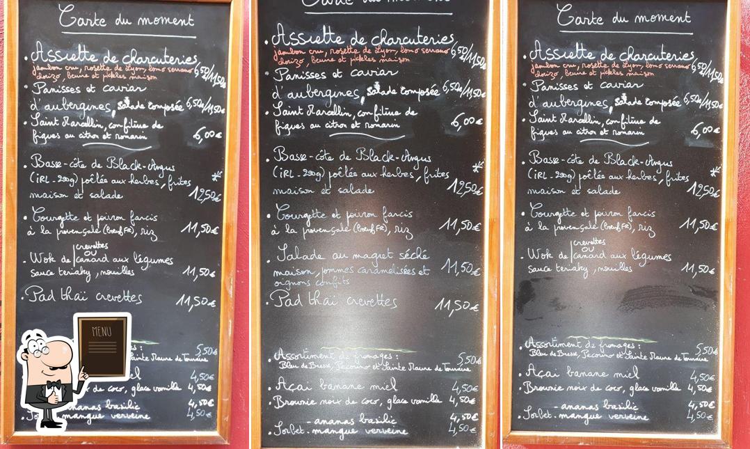 Découvrez le menu du jour sur le tableau