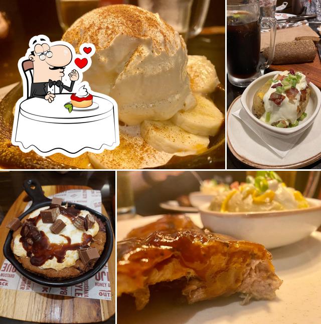 Restaurante Outback Steakhouse serve uma gama de pratos doces