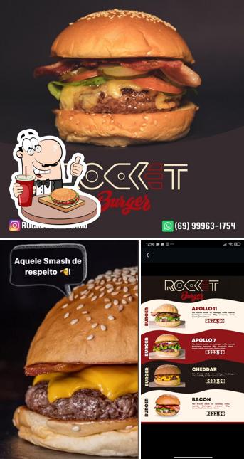 Experimente um hambúrguer no Rocket burger