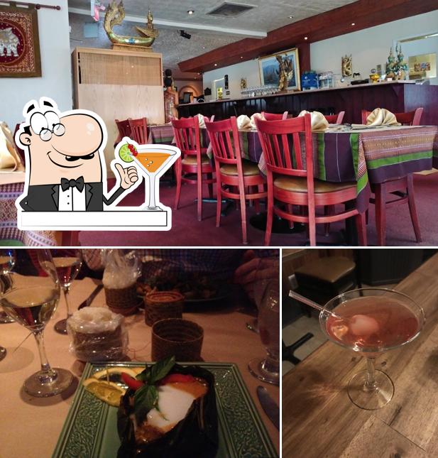 Las imágenes de bebida y interior en Restaurant Thaïlande