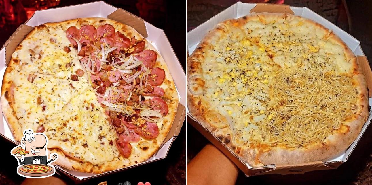 Peça diversos variedades de pizza