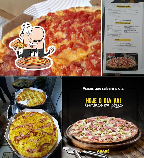 Experimente pizza no Abaré Pizzarias - Express Capão Raso