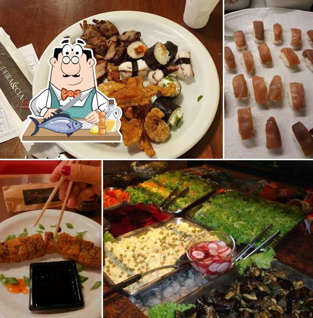 Salmão grelhado em Frigideira & Cia Grill