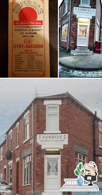 The exterior of Sunrise Chinese Takeaway