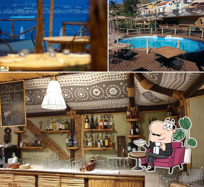 Gli interni di Kibanda Afro Beach Bar