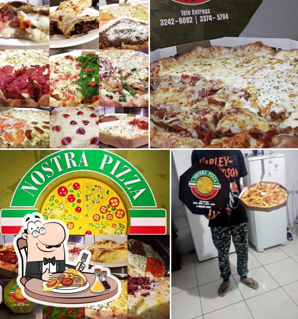 Escolha pizza no Nostra Pizza