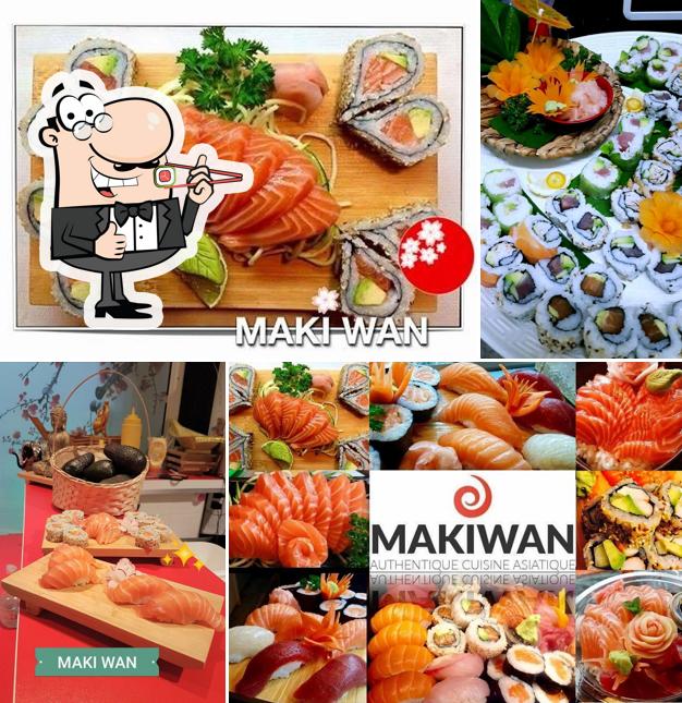 Les sushi sont offerts par Makiwan