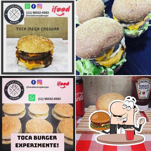 Delicie-se com um hambúrguer no Toca do Coruja Burger