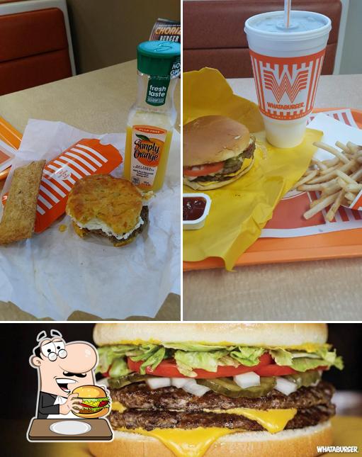 Get a burger at Whataburger