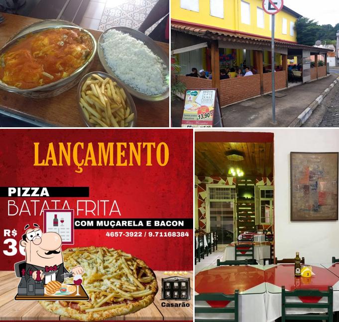 Casarão Três Geraldo - Pizzaria e Restaurante provê refeições de carne