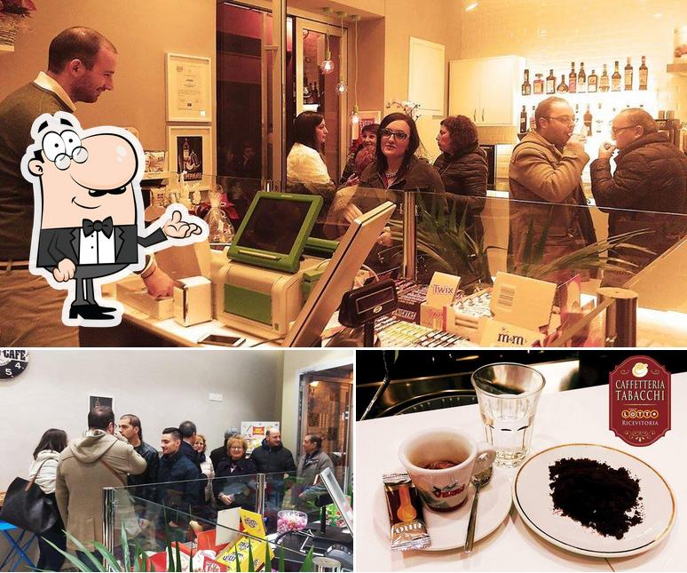 Questa è la foto che mostra la interni e bevanda di CAFFETTERIA ROMA