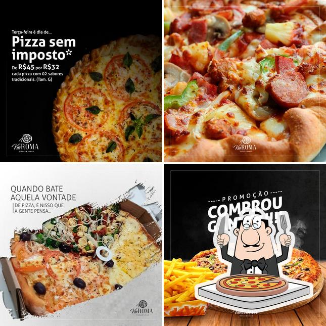 Peça pizza no Via Roma Pizza e Sushi Joinville