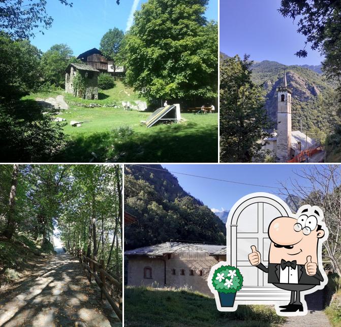 Gli esterni costituiscono una caratteristica importante di Forte di Machaby - Ristorante e Ostello nel Bosco
