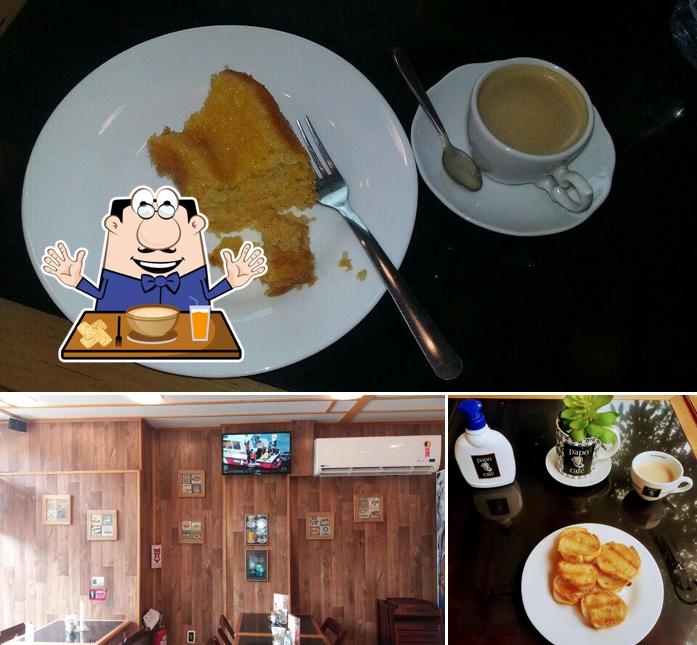 Esta é a foto apresentando comida e interior no Papo Café