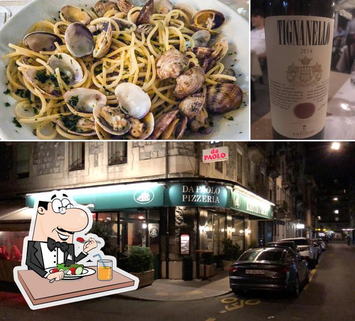 La foto di cibo e vino da Da Paolo