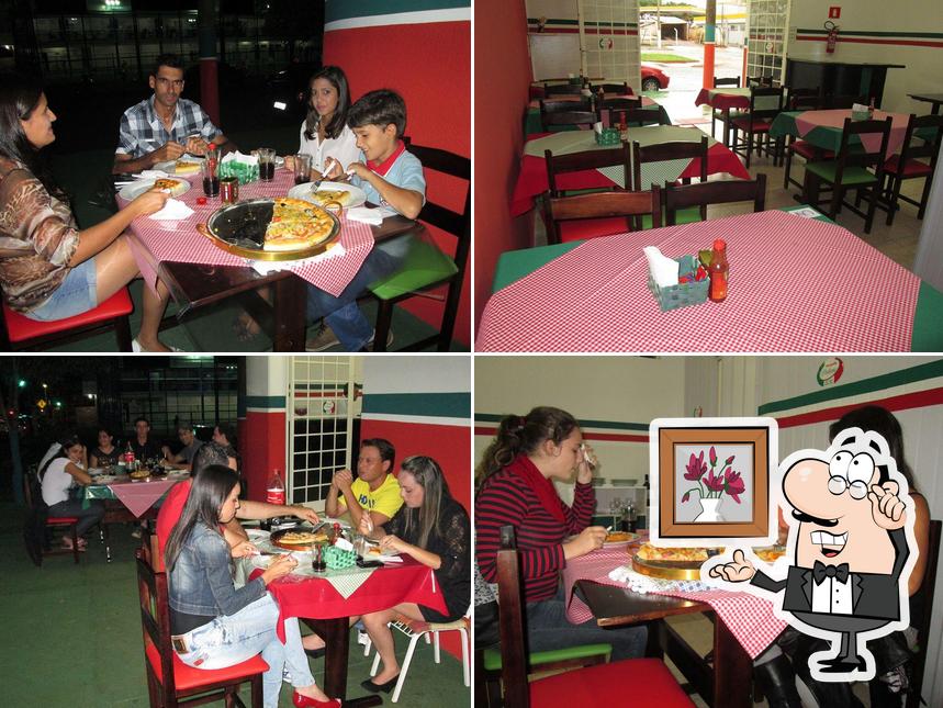 O interior do Pizzaria Italiana