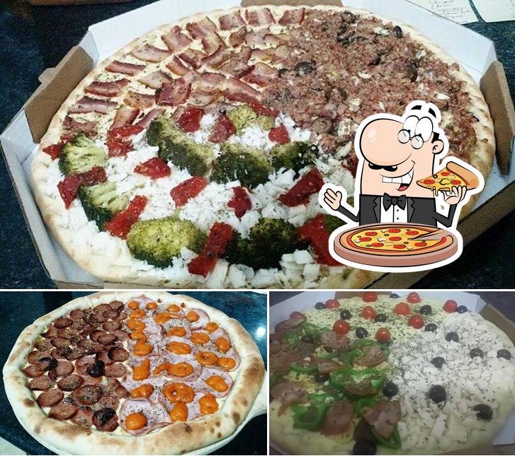 Escolha diferentes estilos de pizza