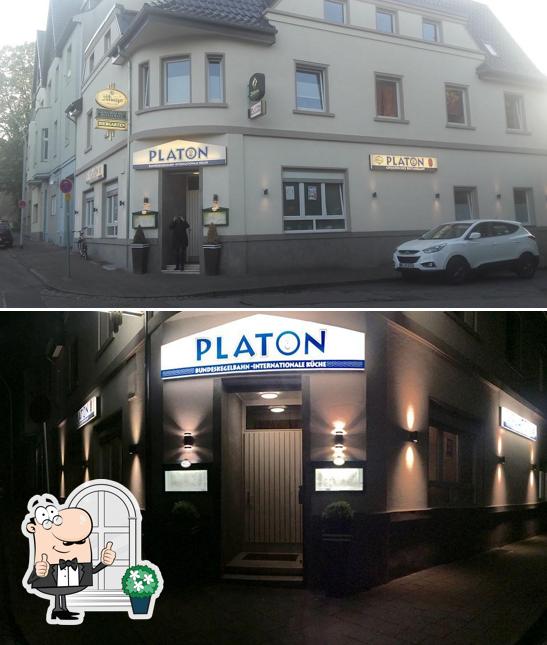 Das Äußere von Restaurant Platon