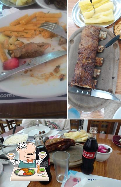 Confira a foto apresentando comida e cerveja a Barraco da Costela