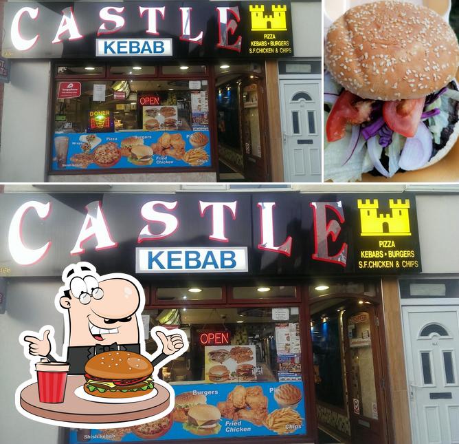 Get a burger at Castle Kebab