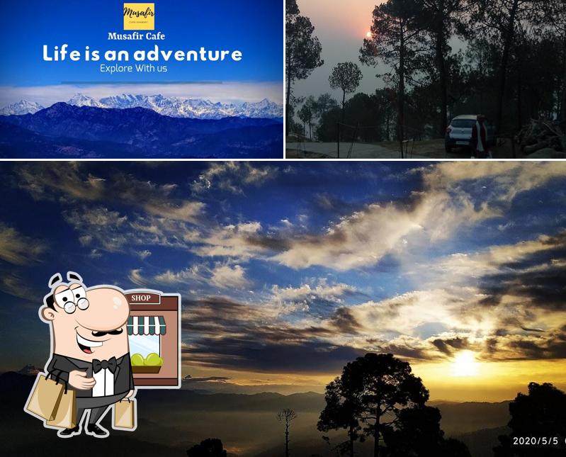 The exterior of Elation Homestay & Musafir cafe, Ranikhet