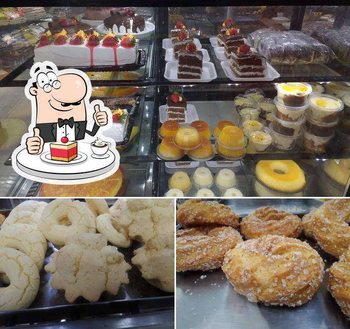 PAO RICO - PADARIA,CONFEITARIA,PIZZARIA E CONVENIENCIA 24 HORAS serve uma variedade de pratos doces