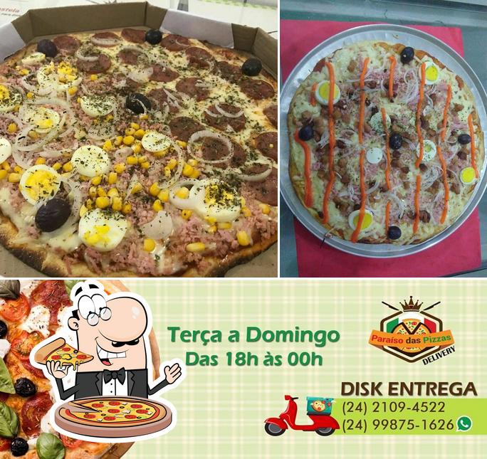 Experimente pizza no Paraíso das Pizzas