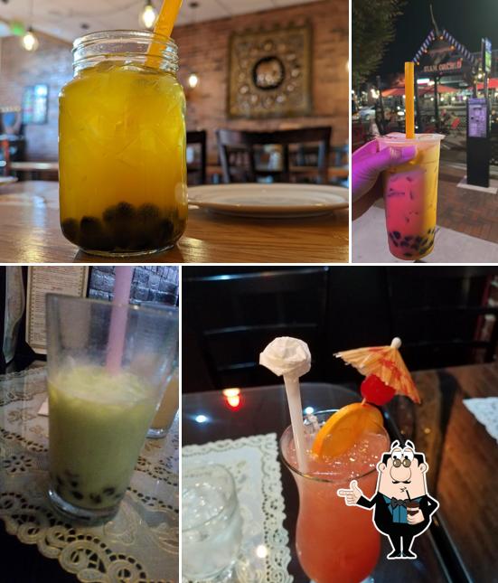 Enjoy a beverage at Siam Orchid Thai Bistro