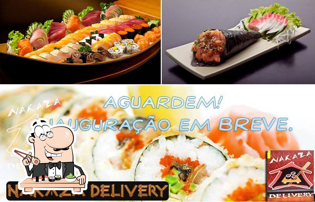 Escolha diversas opções de sushi