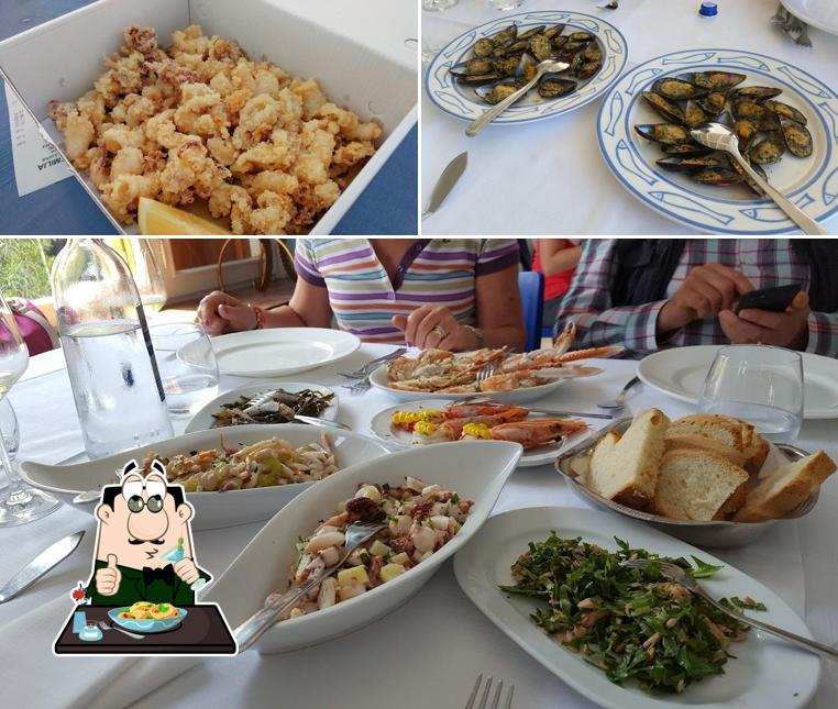 Food at Ristorante Emilia - Baia di Portonovo