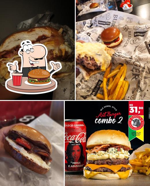 Peça um hambúrguer no Art Burger