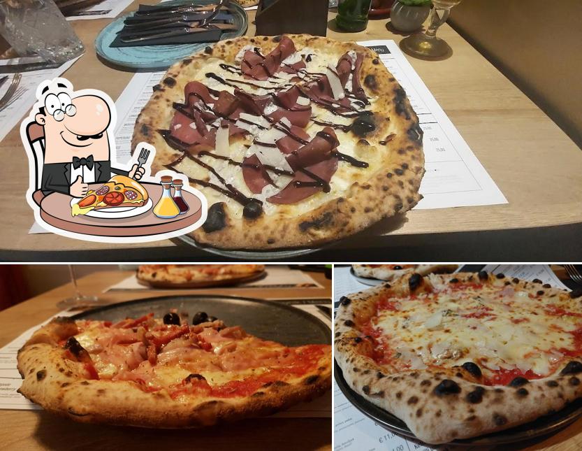 A Pizzeria & burger bar Victoria, vous pouvez essayer des pizzas