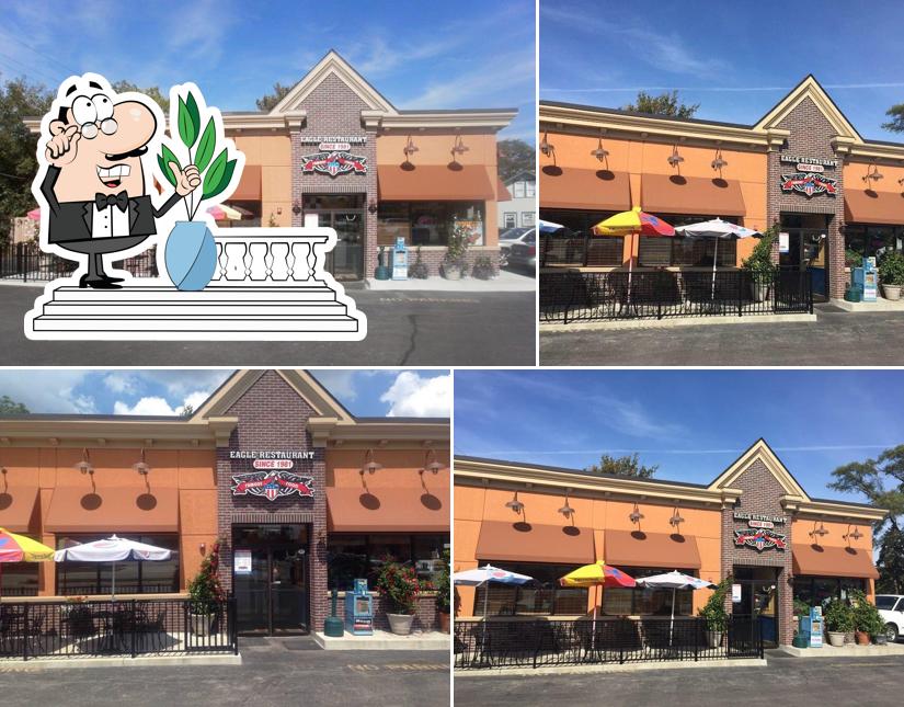 The exterior of Eagle Restaurant
