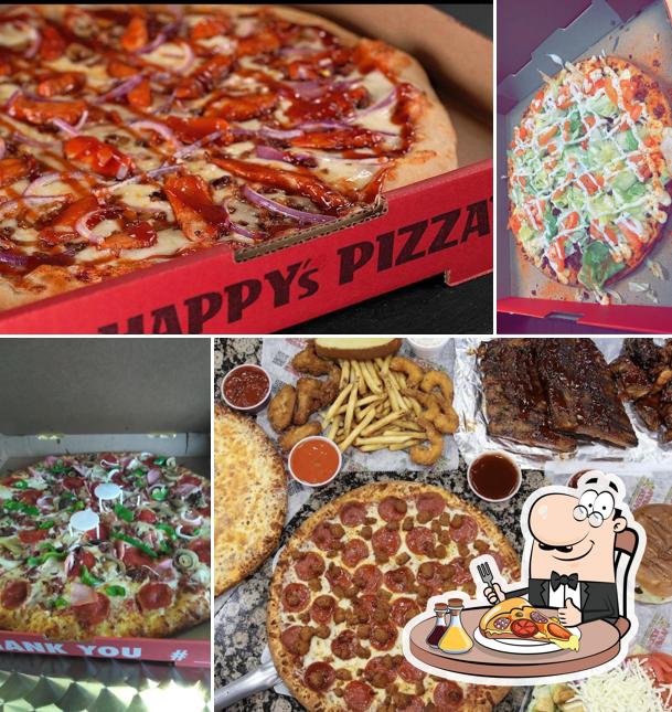 Order pizza at Happy's Pizza