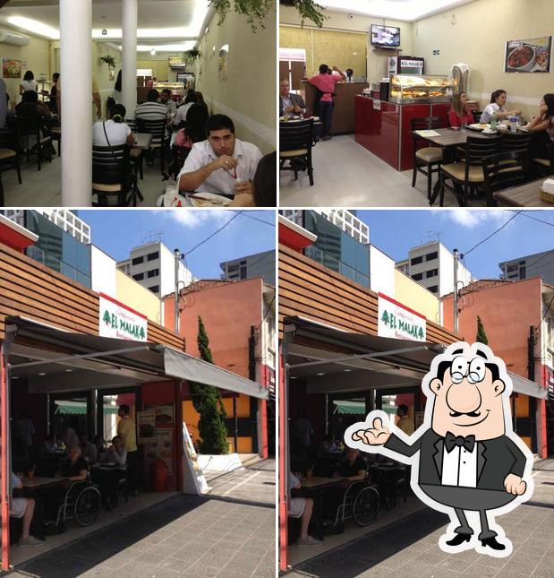 A ilustração do Malak’s interior e exterior