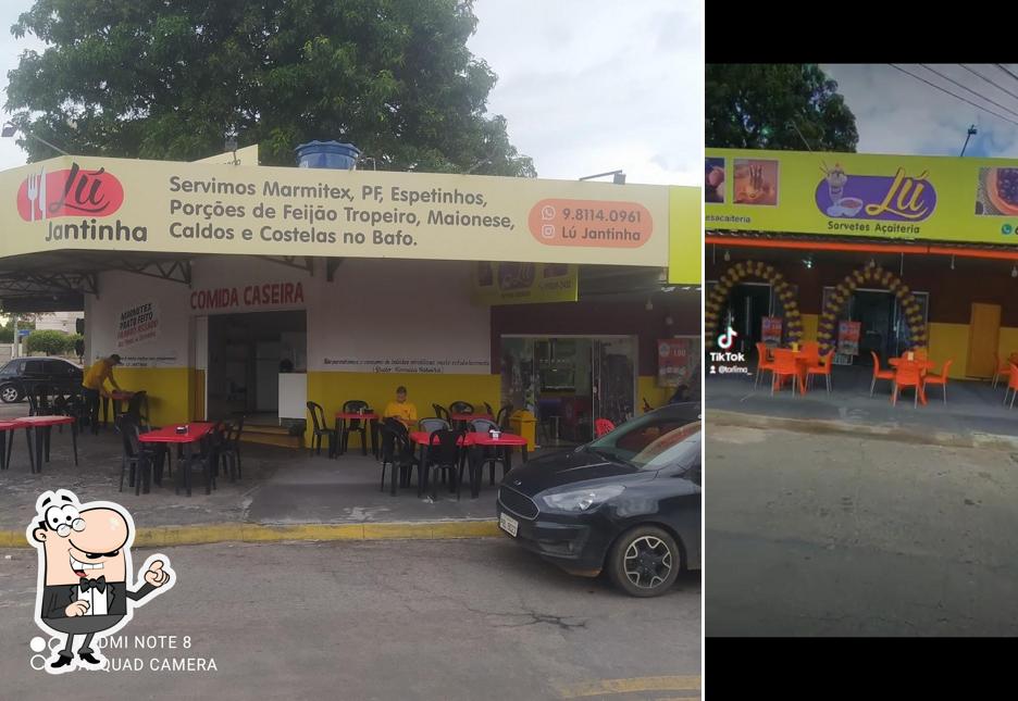 O interior do LU Jantinha e Caldos