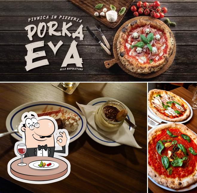 Food at Pizzeria Porka Eva