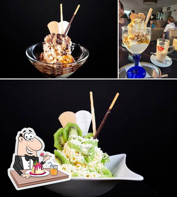 Eiscafé & Frühstückslokal Break & Brunch - Rüsselsheim serviert eine Vielfalt von Desserts 