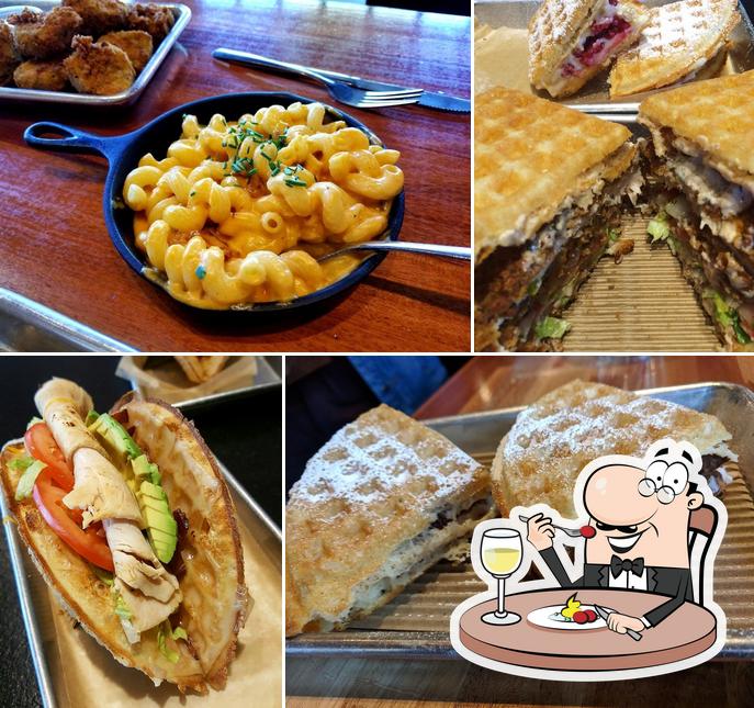 Bruxie Original Fried Chicken & Waffle Sandwich, 3782 S Las Vegas Blvd