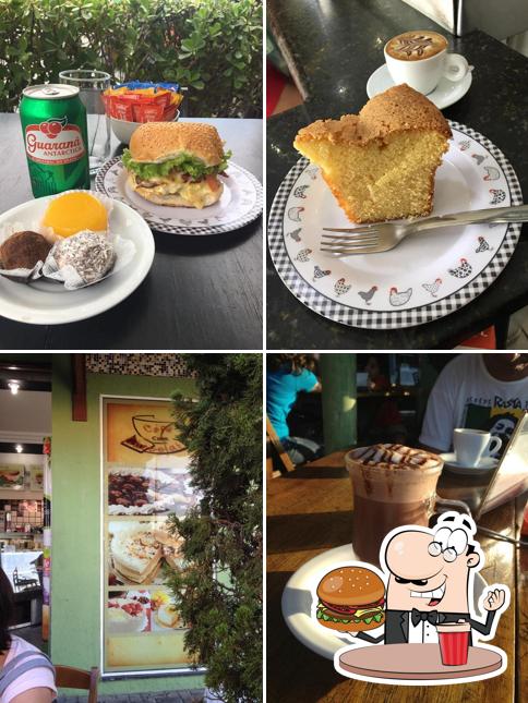 Peça um hambúrguer no Café Com Chocolate