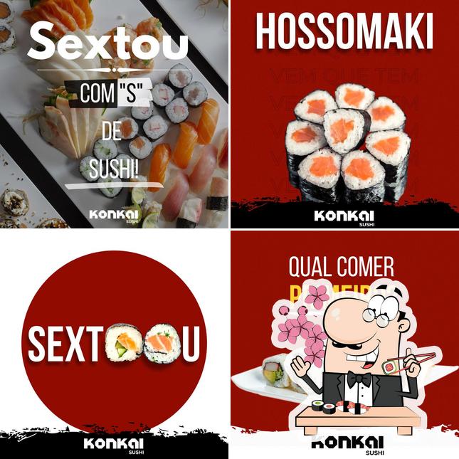 Escolha diversas opções de sushi