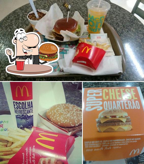 Experimente um hambúrguer no McDonald's